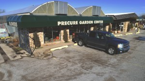 precure nursery garden center drone aerial front